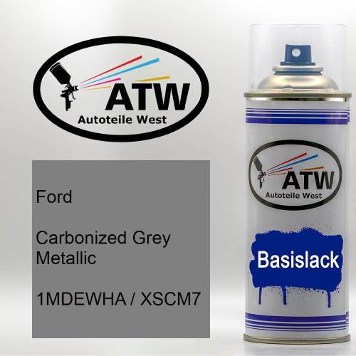 Ford, Carbonized Grey Metallic, 1MDEWHA / XSCM7: 400ml Sprühdose, von ATW Autoteile West.